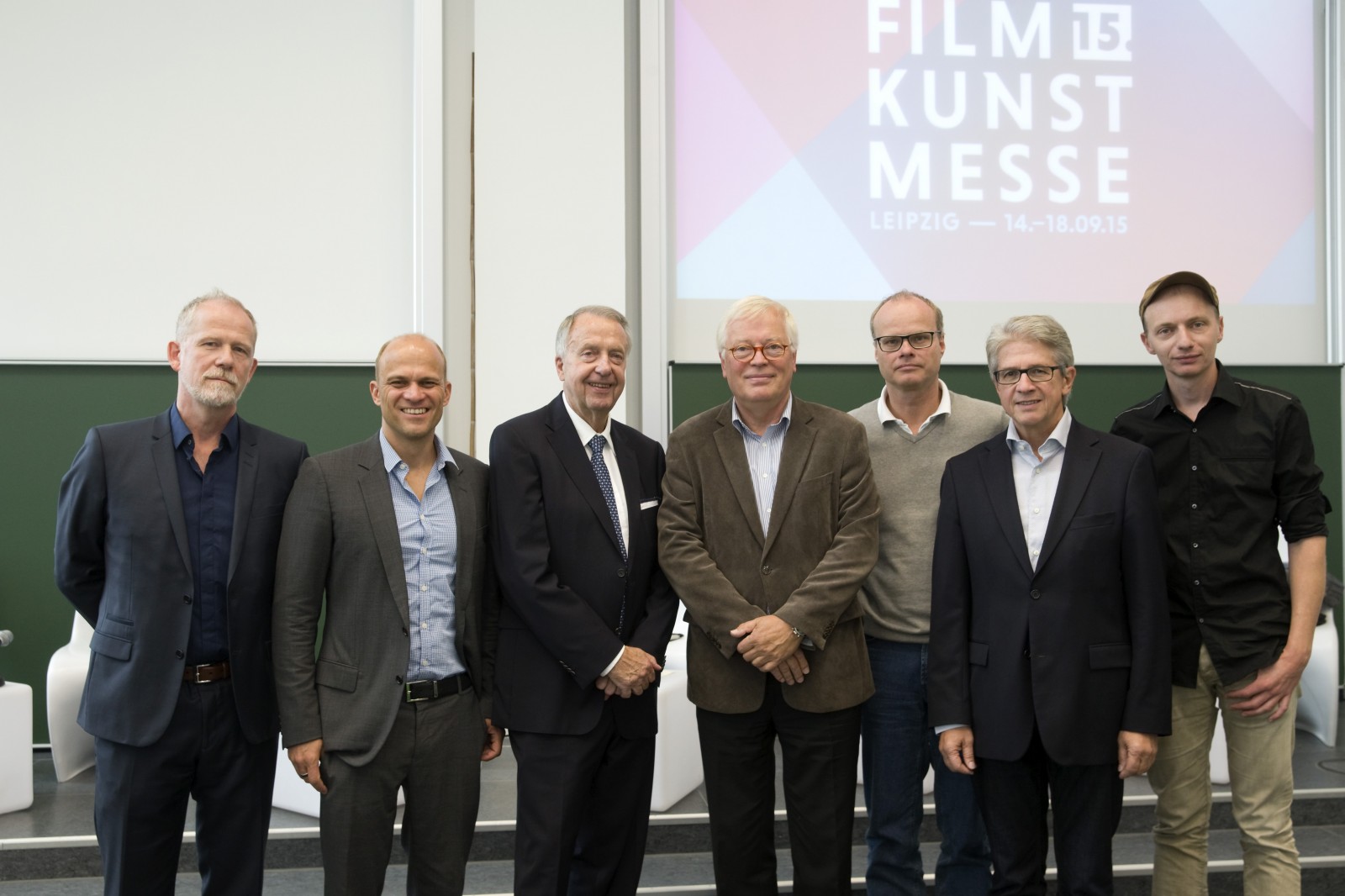 v.l.n.r. Vincent de la Tour, Christian Bräuer, Bernd Neumann, Detlef Rossbach, Philipp Weinges, Arno Ortmair, Dietrich Brüggemann